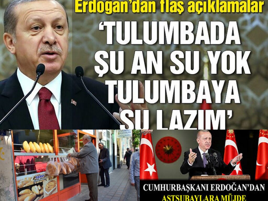 TULUMBADA SU BİTTİ, ASKIDA EKMEK VAR …